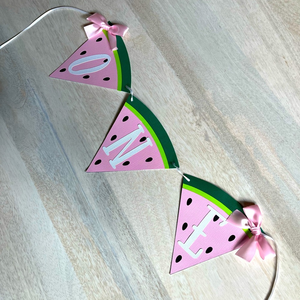 First Birthday “One in a melon” or watermelon themed decor